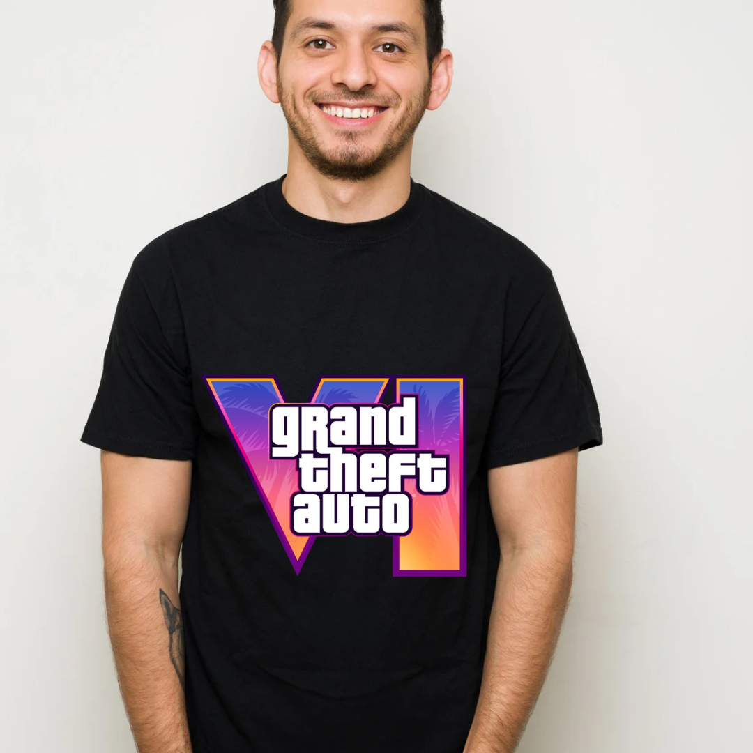 Grand Theft Auto VI T-Shirt(Black)